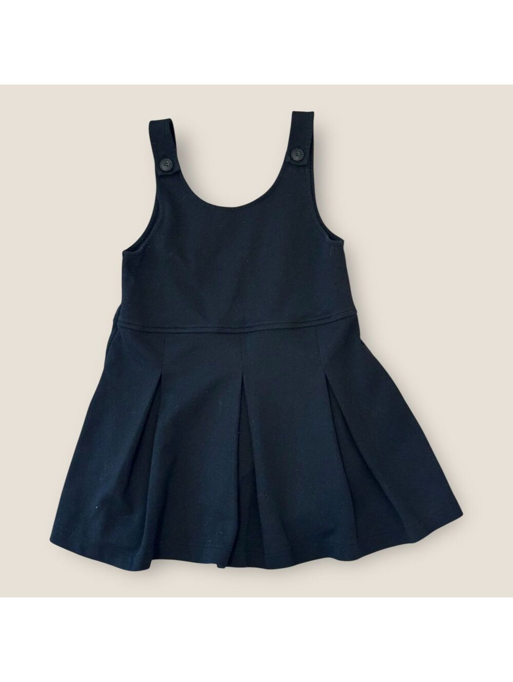 6Y Zara Black Pleated Jumper Dress GUC